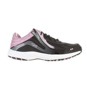 Ryka Womens Dash Pro Black Walking Shoes Size 8 Wide (C,D, W)